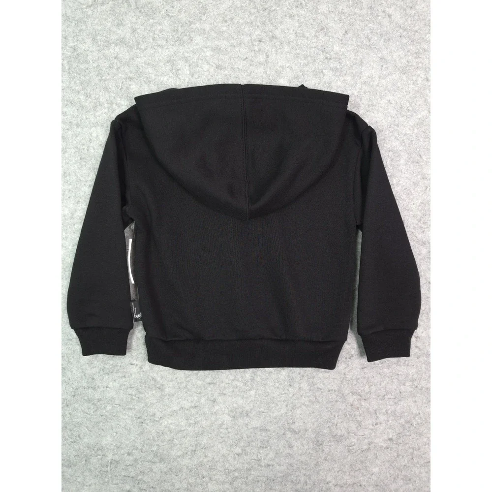 Gap x Disney Mickey Mouse Logo Hoodie Kids Size 5 Black Cotton Blend Fleece NWT